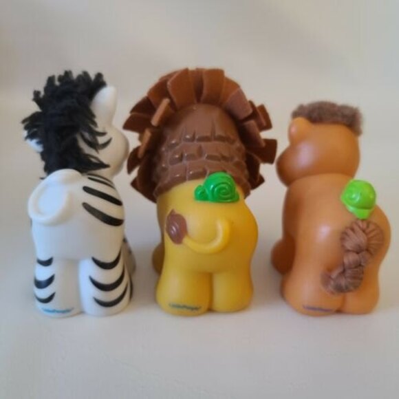 Fisher-Price Noah’s Ark Little People Touch & Feel Bear Zebra Lion 2005 - Picture 7 of 9